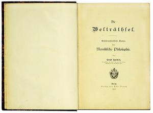 Erstausgabe von Ernst Haeckels "Die Welträtsel" (Foto: H.-P. Haack) 